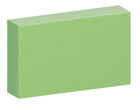 Oxford 3" x 5" Index Cards, Blank, Green, 100/Pack