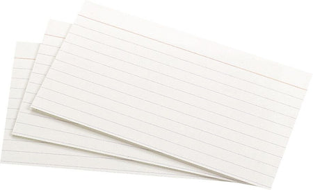 Oxford 3 x 5" Index Cards, Lined, White, 100/Pack