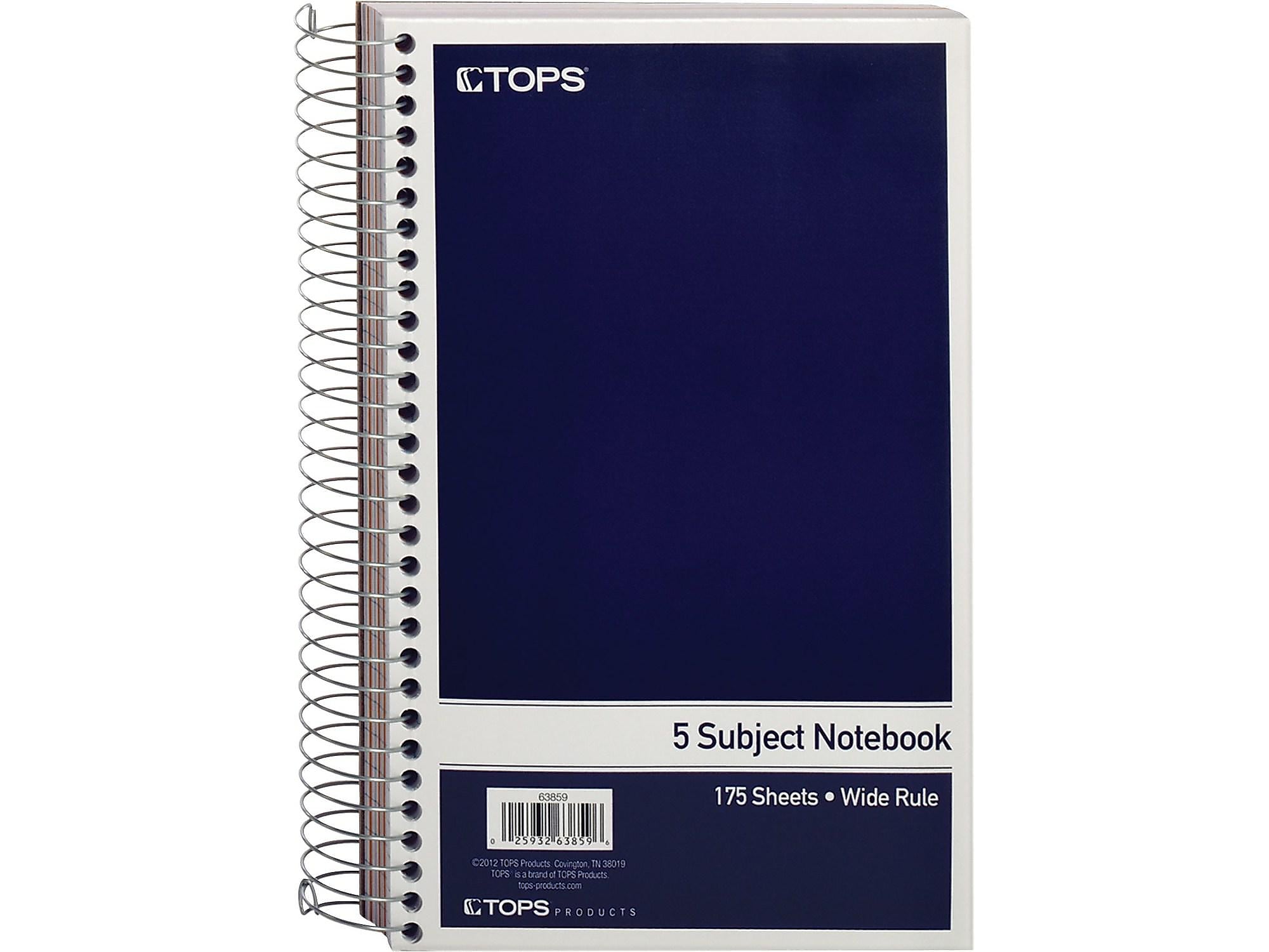 Oxford 5-Subject Subject Notebooks, 6
