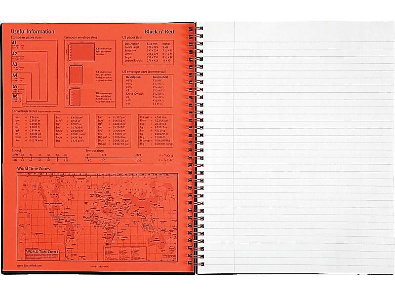 Oxford Black n' Red 1-Subject Professional Notebooks, 8.5