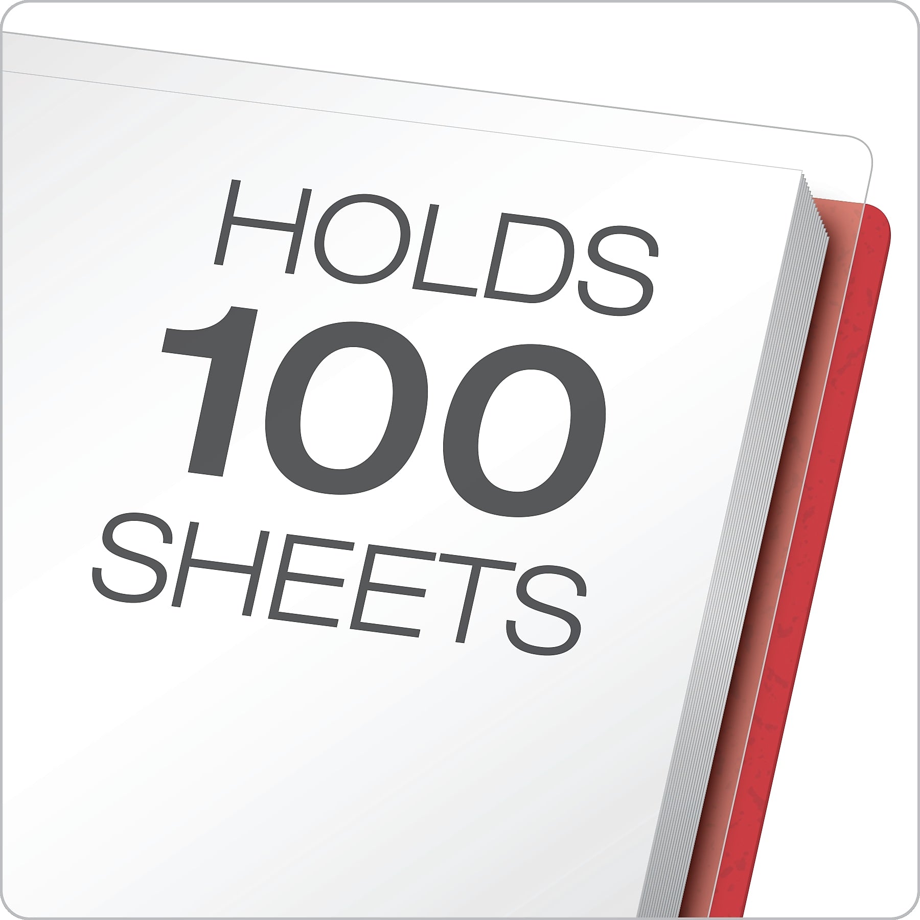 Oxford Clear Front Report Cover, Letter Size, Assorted Colors, 25/Box