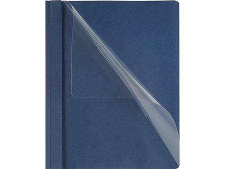 Oxford Clear Front Report Cover, Letter Size, Dark Blue