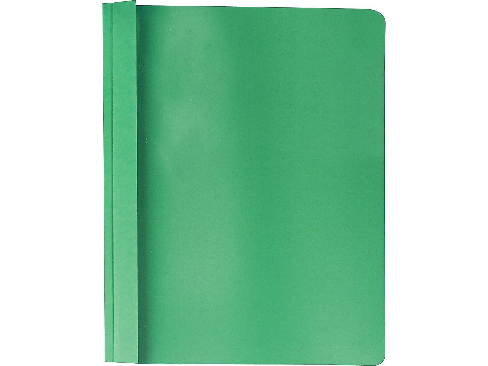 Oxford Clear Front Report Cover, Letter Size, Hunter Green, 25/Box