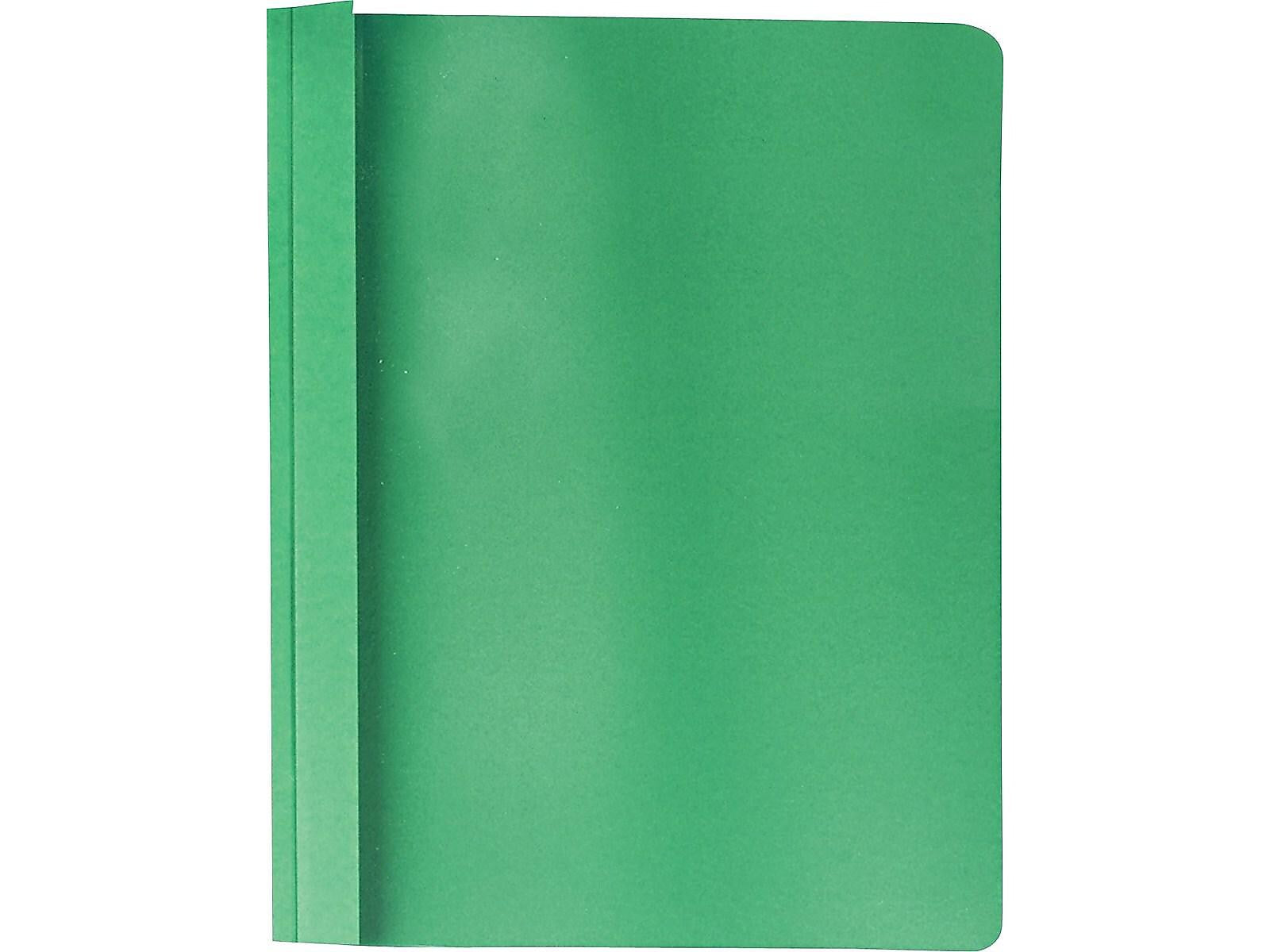 Oxford Clear Front Report Cover, Letter Size, Hunter Green, 25/Box