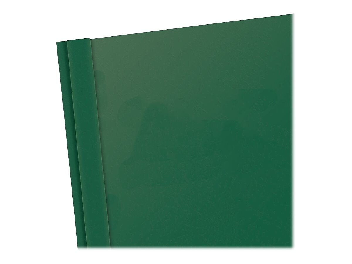 Oxford Clear Front Report Cover, Letter Size, Hunter Green, 25/Box