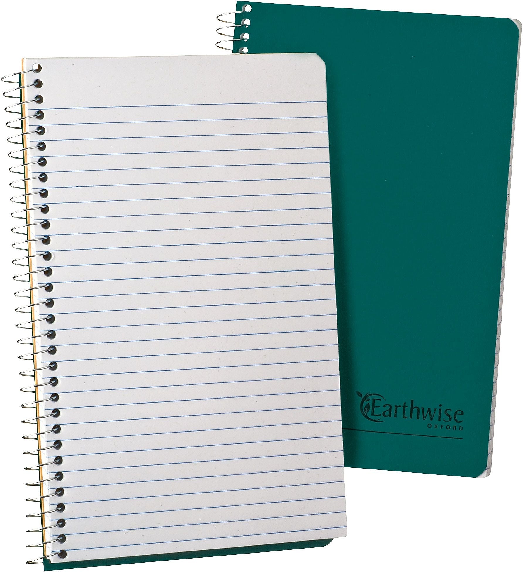 Oxford Earthwise 1-Subject Notebooks, 5" x 8", Narrow Ruled, 80 Sheets, Green