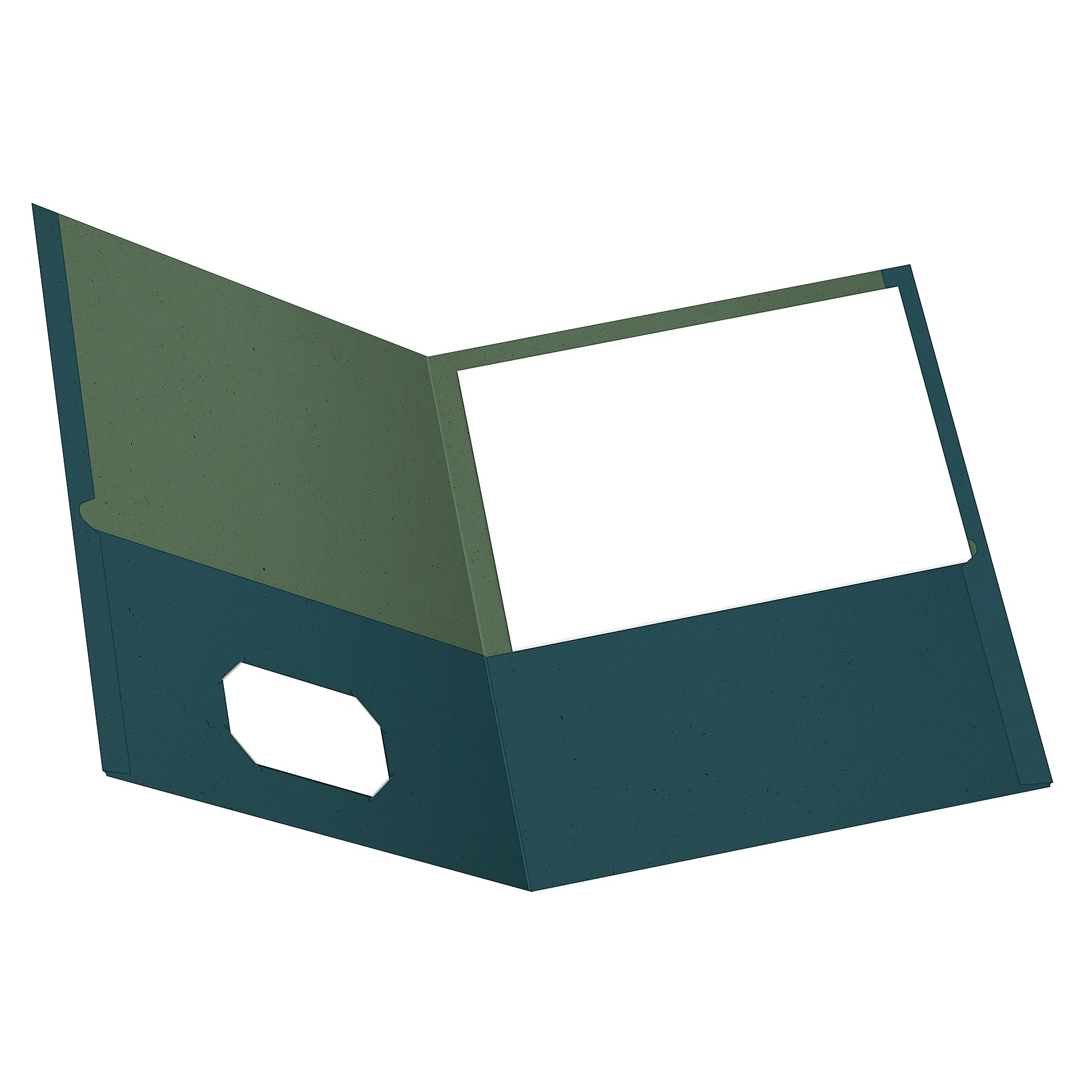 Oxford Earthwise 2-Pocket Portfolio Folders, Blue, 25/Box