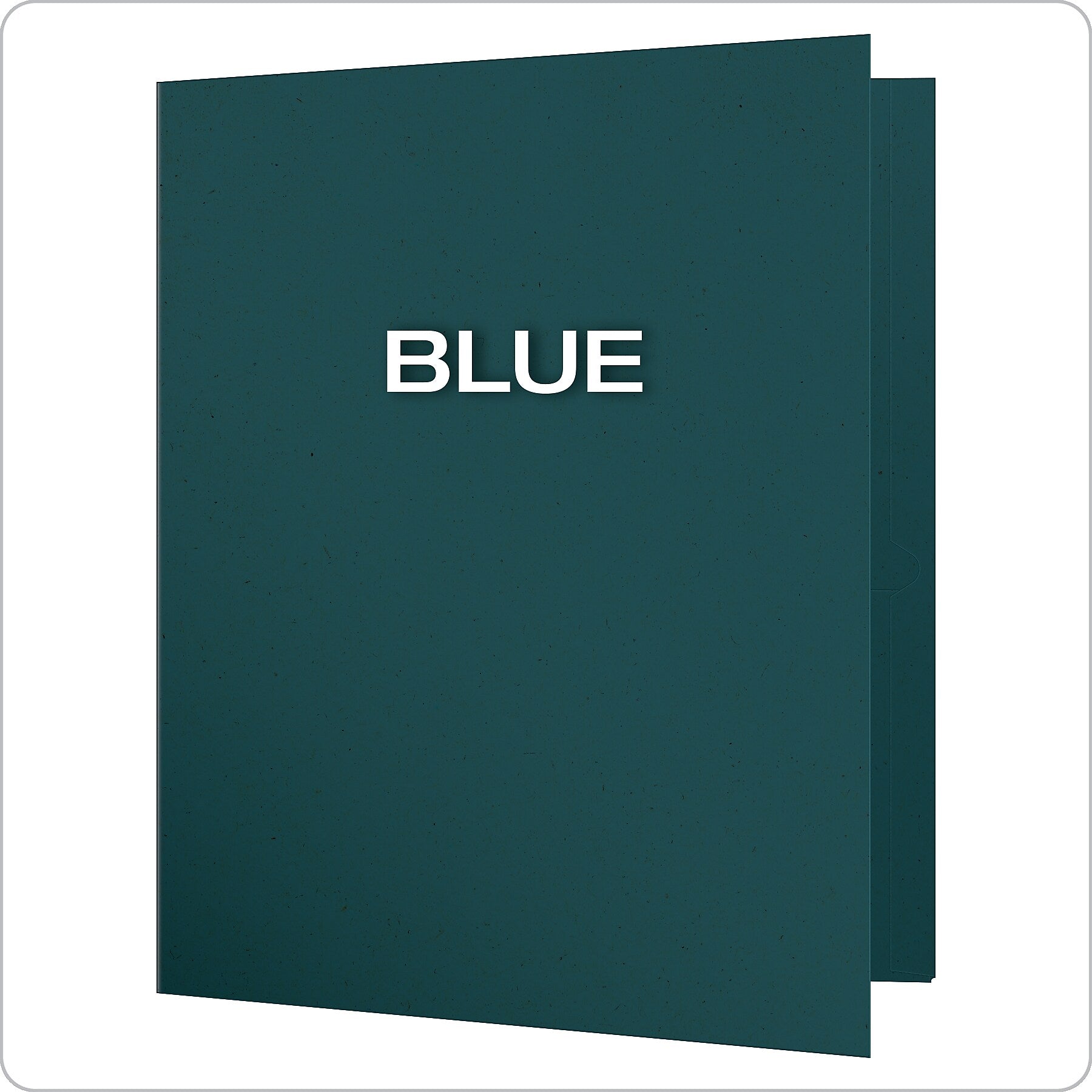 Oxford Earthwise 2-Pocket Portfolio Folders, Blue, 25/Box