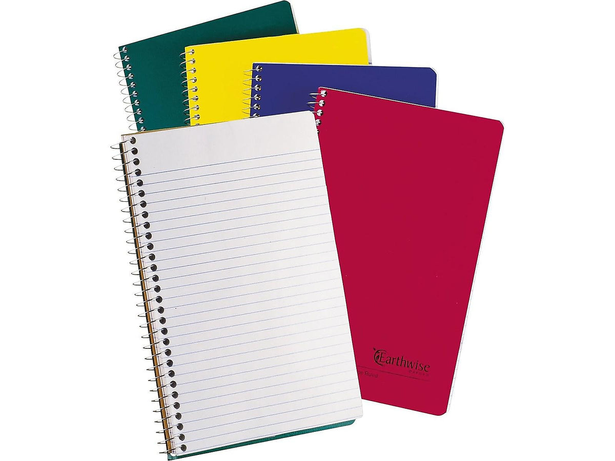 Oxford Earthwise 3-Subject Notebooks, 6" x 9.5", College Ruled, 150 Sheets