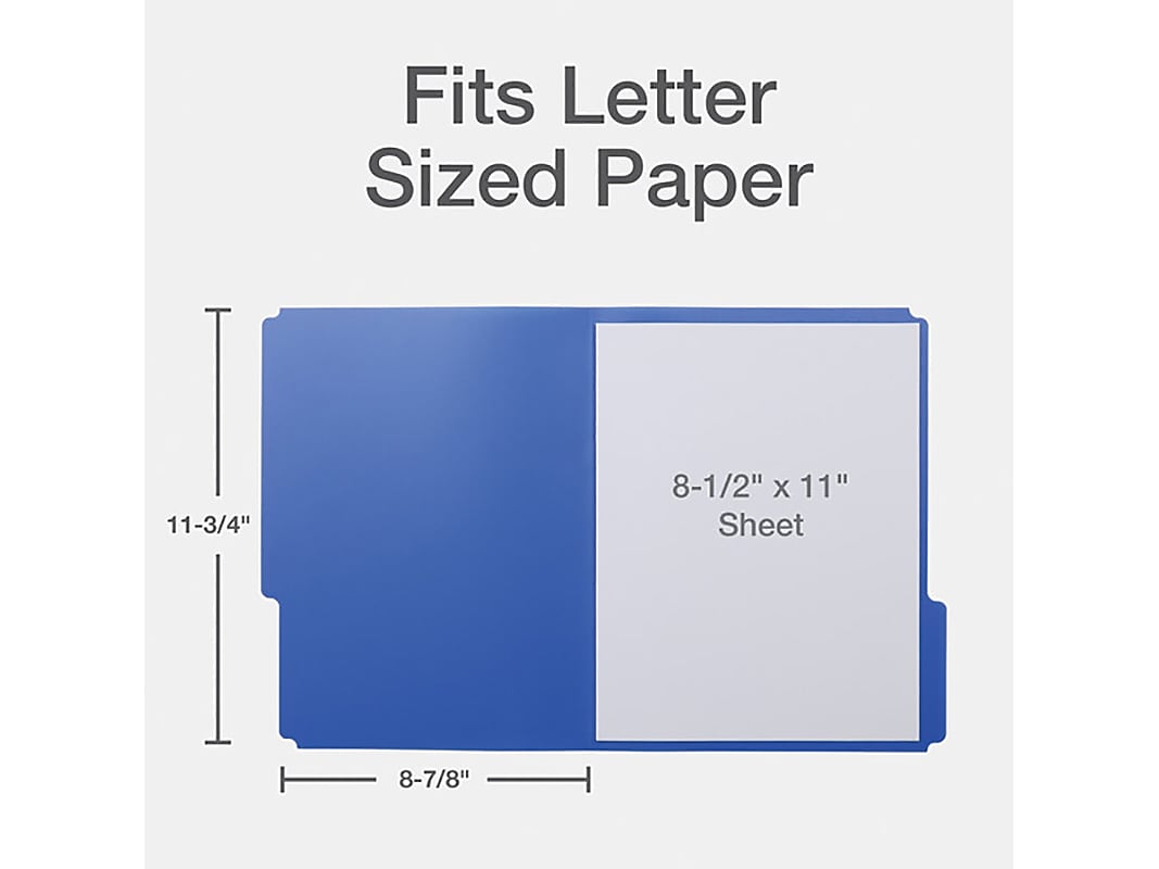 Oxford Poly File Folders, 1/3-Cut Tab, Letter-Size, Assorted Colors, 24/Pack