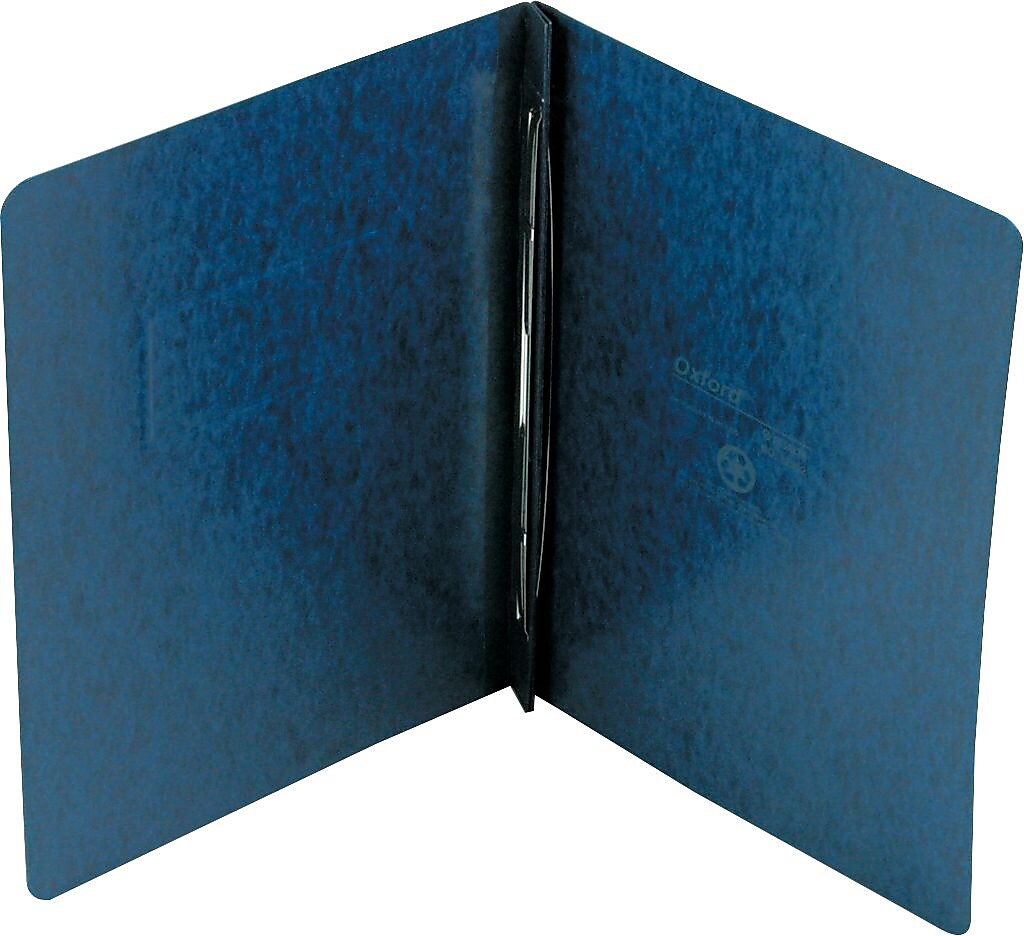 Oxford PressGuard Embossed Report Cover with Fastener, Letter Size, Dark Blue