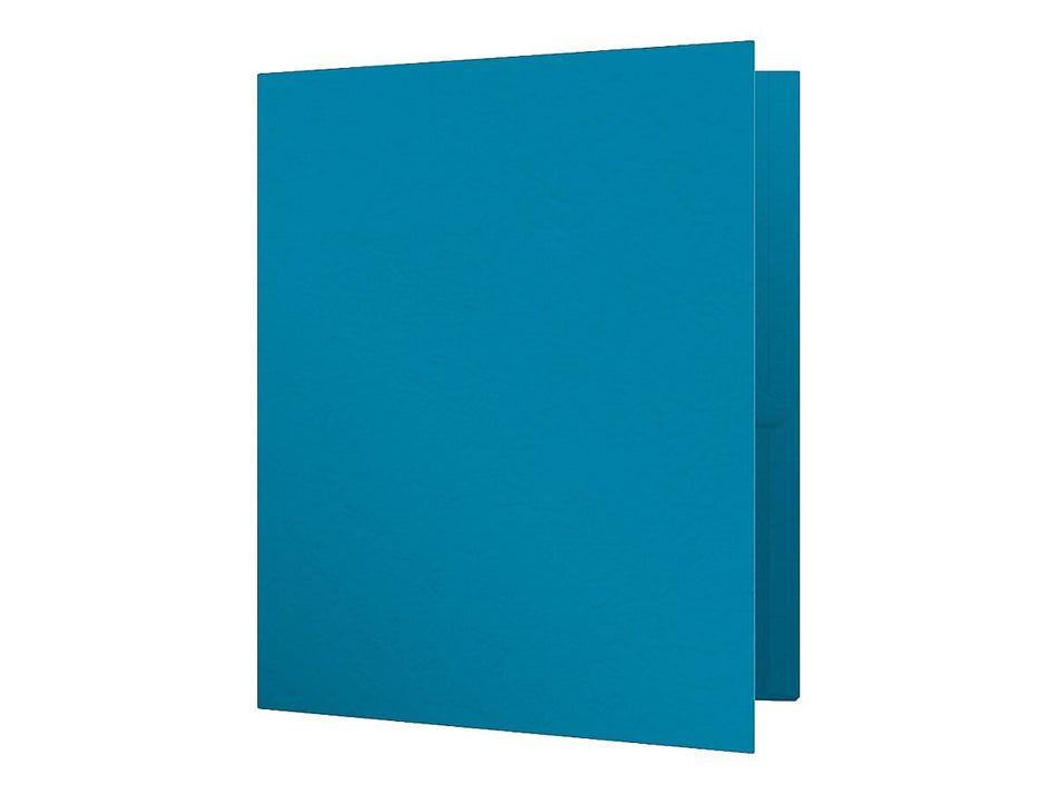 Oxford Twin Fastener Folders, Light Blue, 25/Box