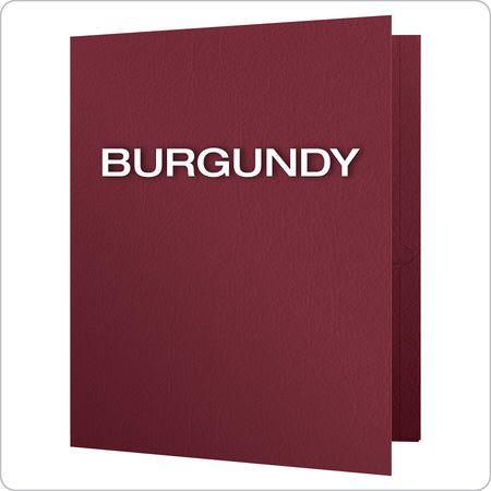 Oxford Twin Portfolio Folders, Burgundy, 25/Box