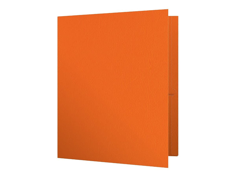 Oxford Twin Portfolio Folders, Orange, 25/Box