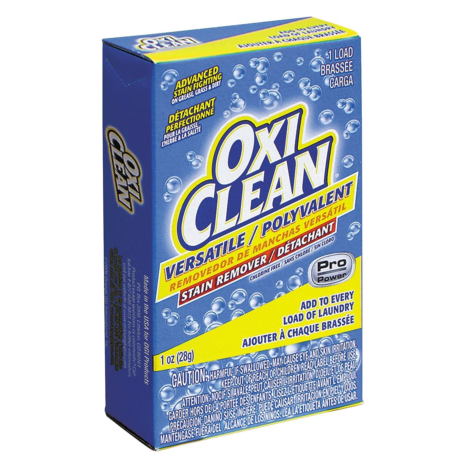 OxiClean Versatile Laundry Stain Remover, 1 oz., 156/Carton