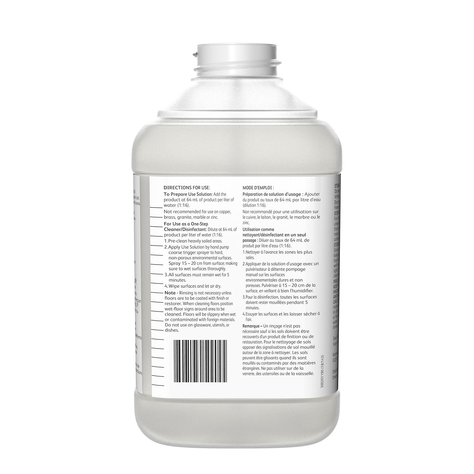 Oxivir Five 16 Disinfectant for Diversey J-Fill, 2.5 L / 2.64 U.S. Qt., 2/Carton