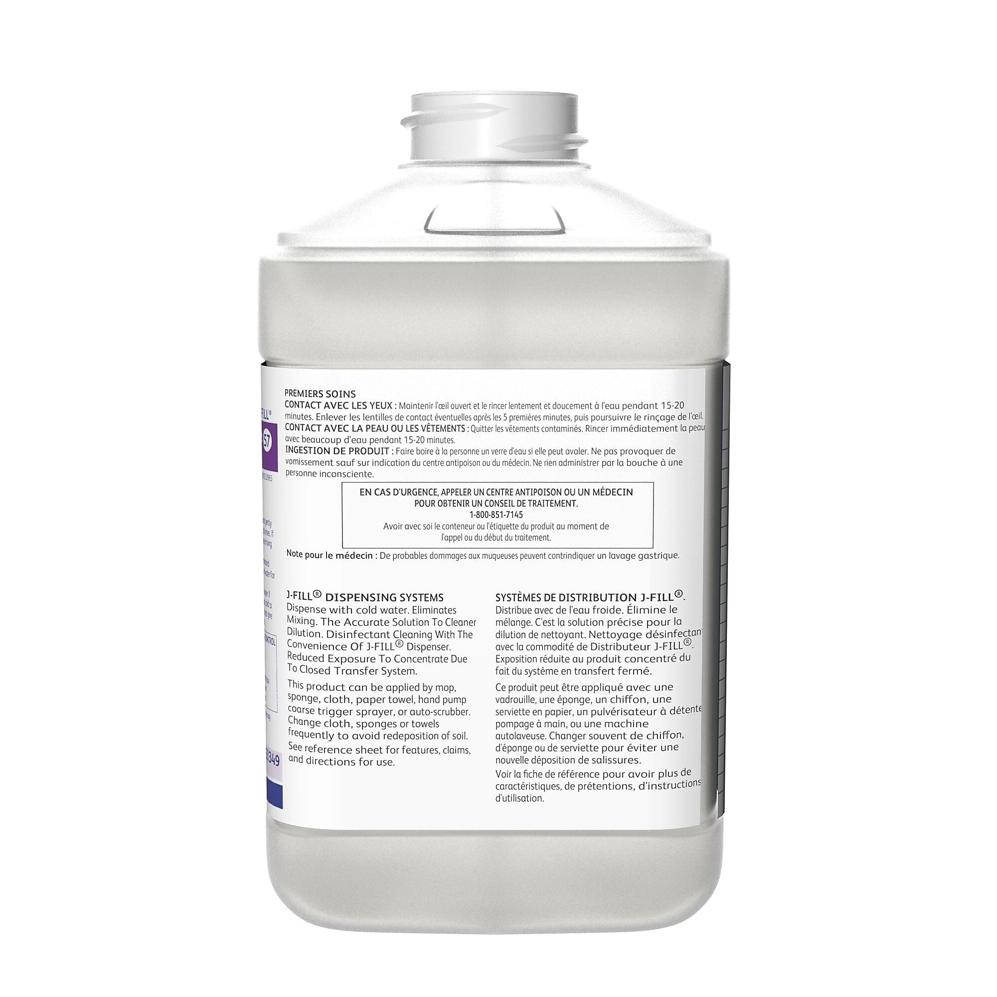 Oxivir Five 16 Disinfectant for Diversey J-Fill, 2.5 L / 2.64 U.S. Qt., 2/Carton