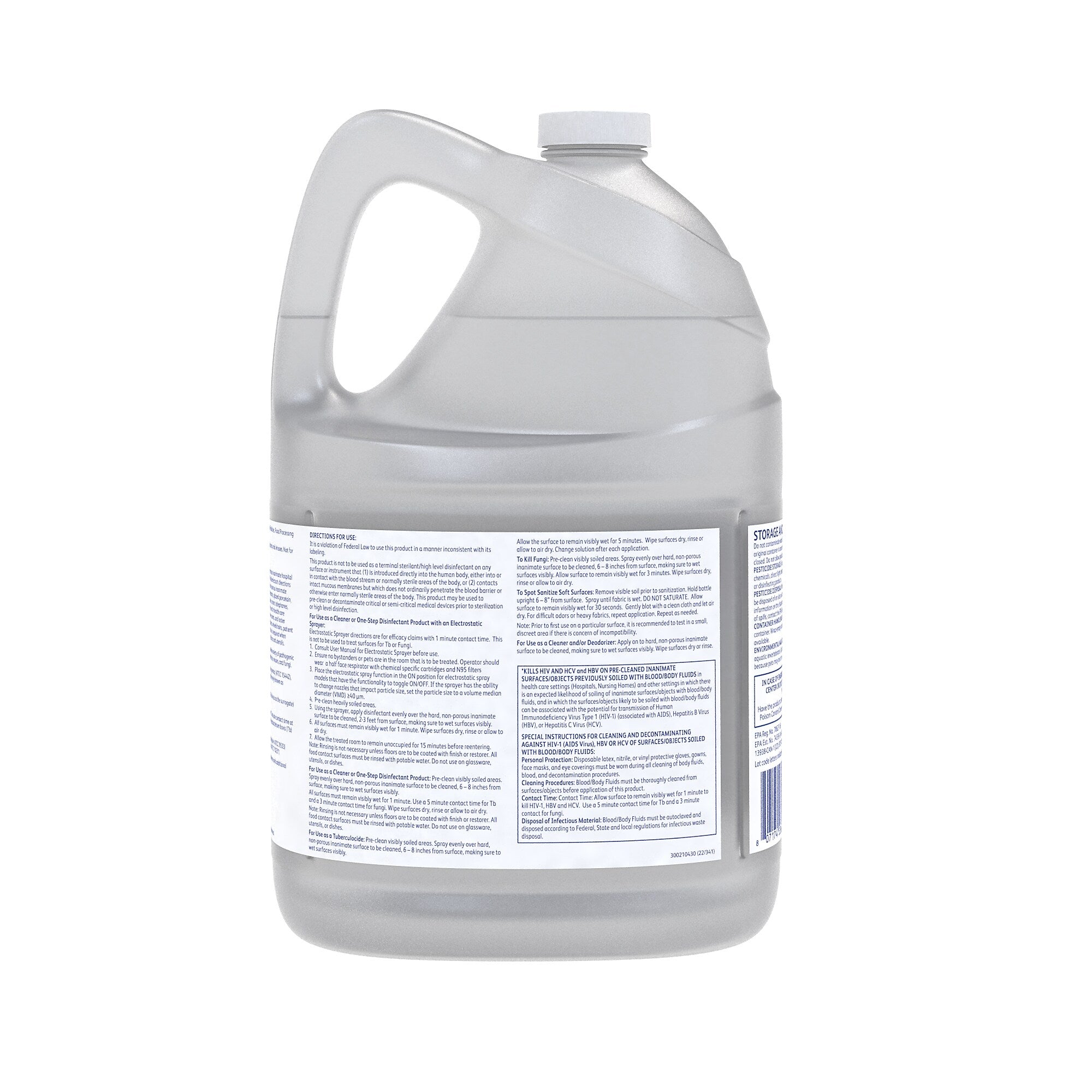 Oxivir Tb General Disinfectant Cleaner, Hydrogen Peroxide, 128 oz., 4/Carton