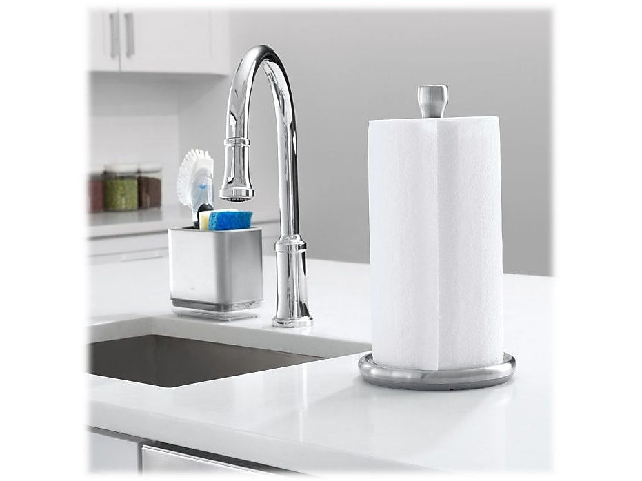 OXO Good Grips Kitchen Paper Towel Holder, Gray/Silver