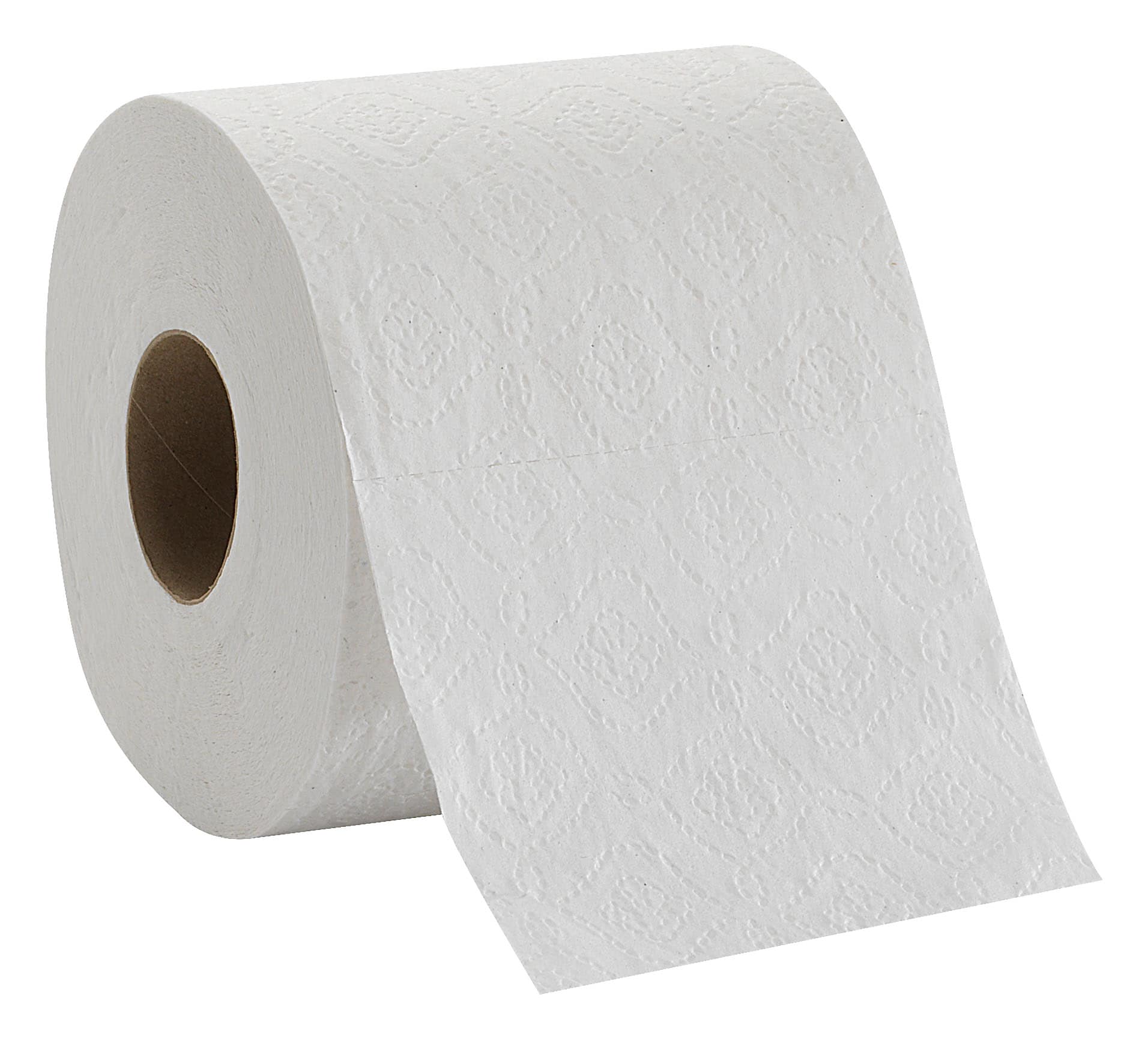 Pacific Blue Basic 1-Ply Inner Wrapped Embossed Toilet Paper by GP PRO, White, 550 Sheets/Roll, 80 Rolls/Case
