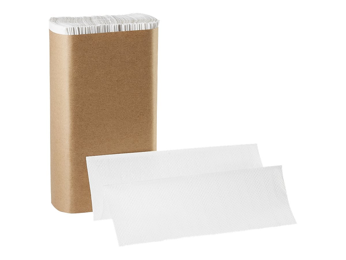 Pacific Blue Basic Recycled Multifold Paper Towel, 1-Ply, White, 250 Sheets/Pack, 16 Packs/Carton