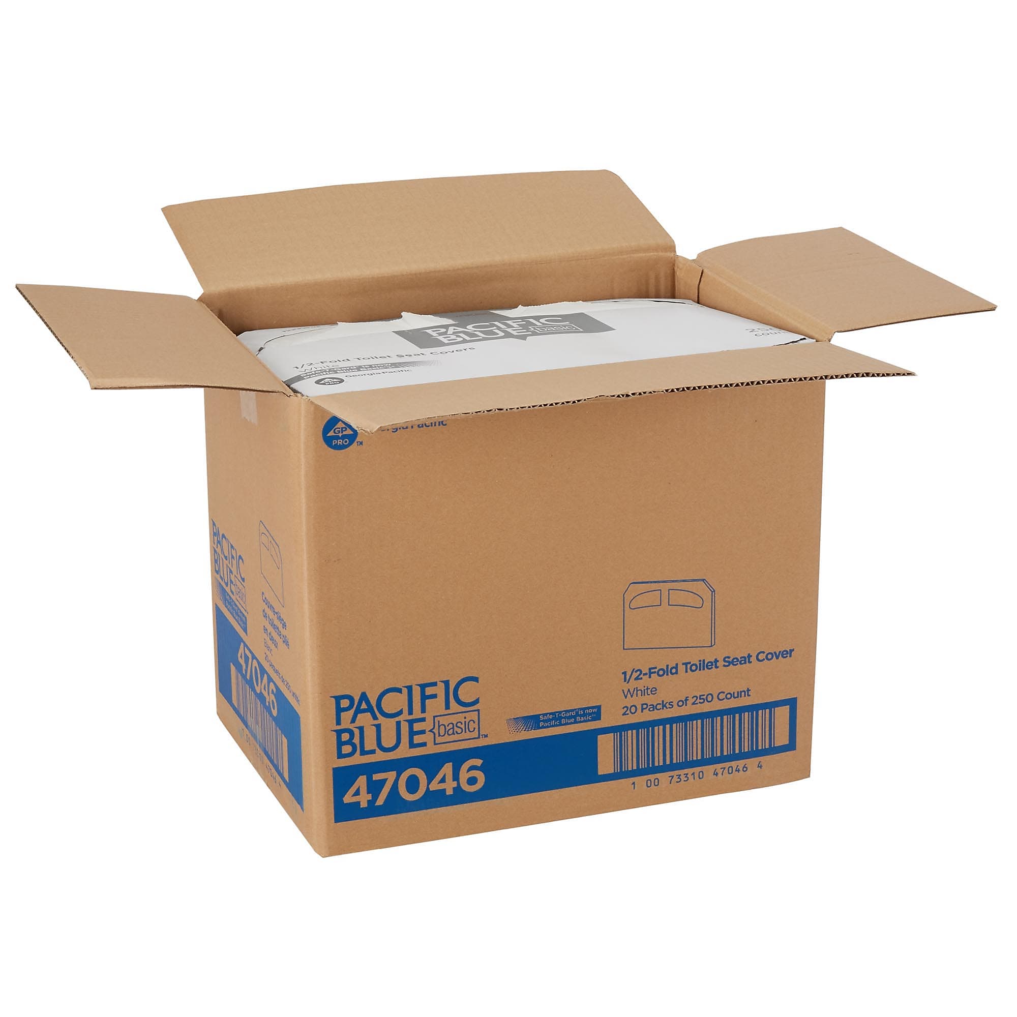 Pacific Blue Safe-T-Gard Paper Toilet Seat Covers, 14.5