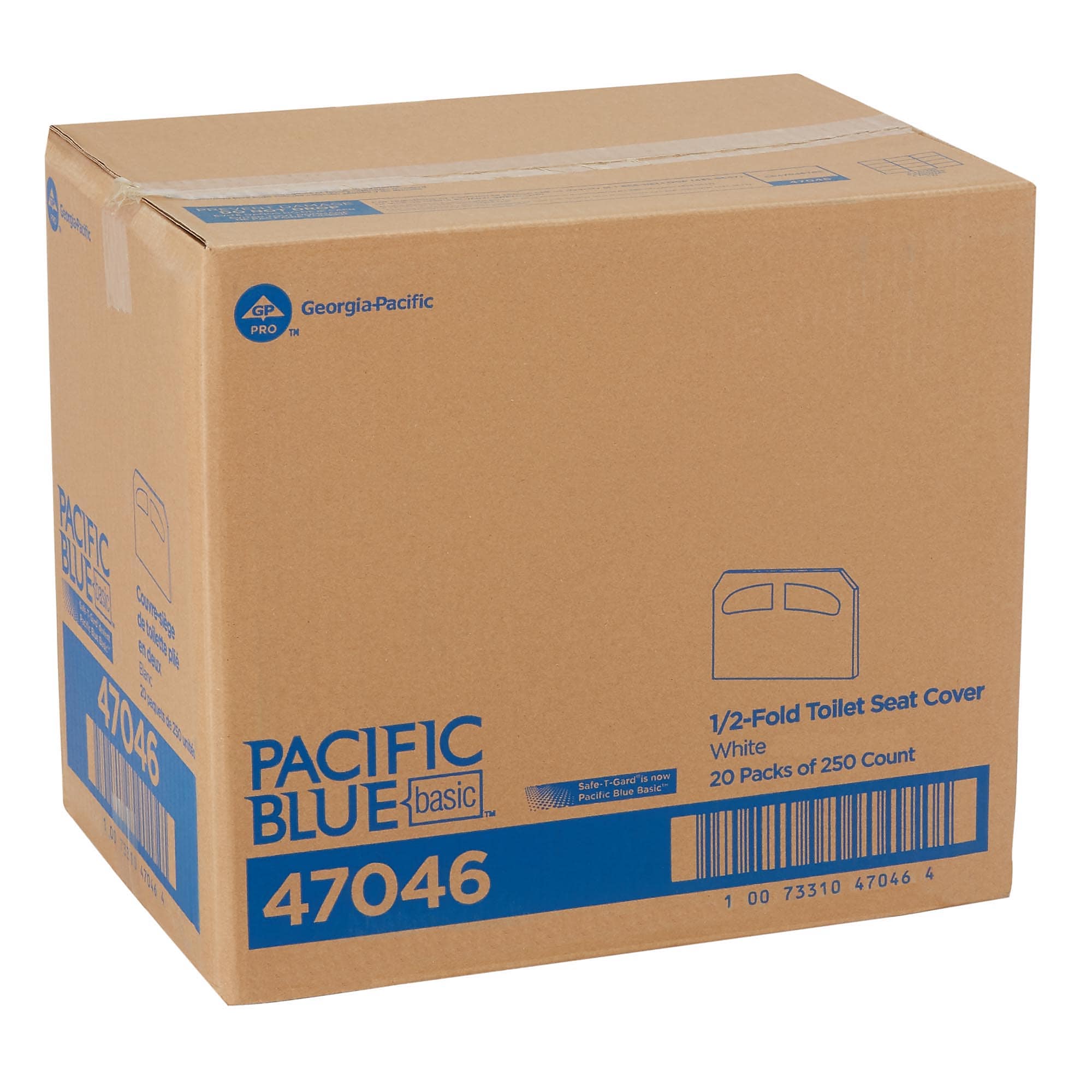 Pacific Blue Safe-T-Gard Paper Toilet Seat Covers, 14.5