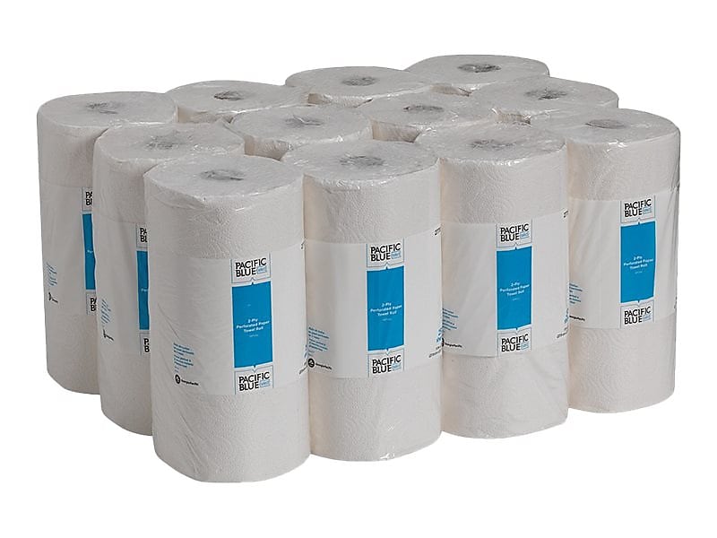 Pacific Blue Select Jumbo Paper Towels, 2-ply, 250 Sheets/Roll, 12 Rolls/Pack