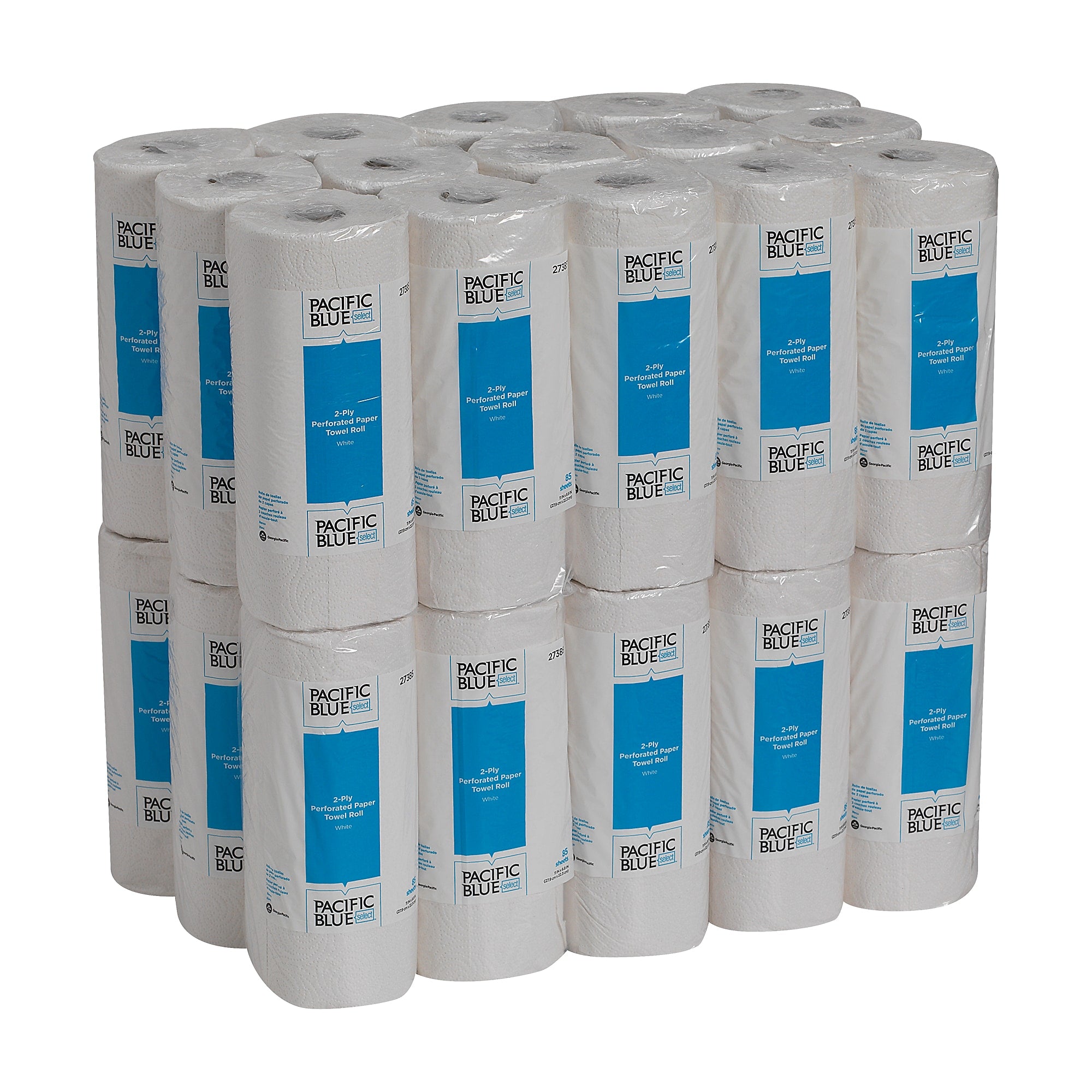 Pacific Blue Select Paper Towels, 2-ply, 85 Sheets/Roll, 30 Rolls/Pack