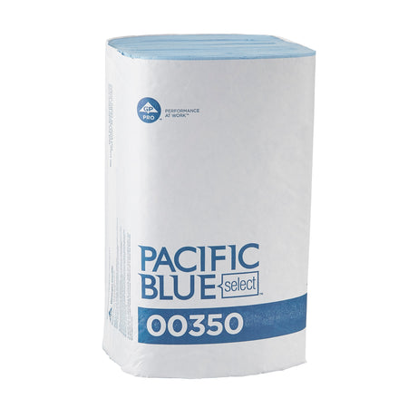 Pacific Blue Select Poly Cleaning Wipers, 10.25" x 9.5", Blue, 250 Wipers/Box, 9/Carton