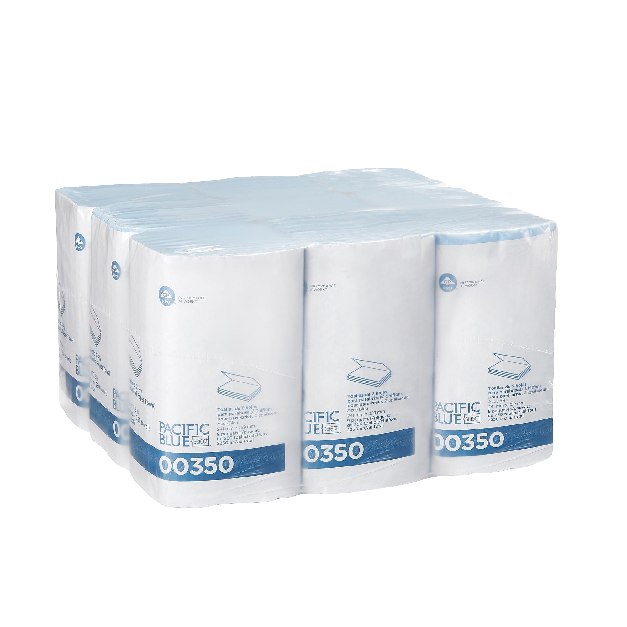 Pacific Blue Select Poly Cleaning Wipers, 10.25