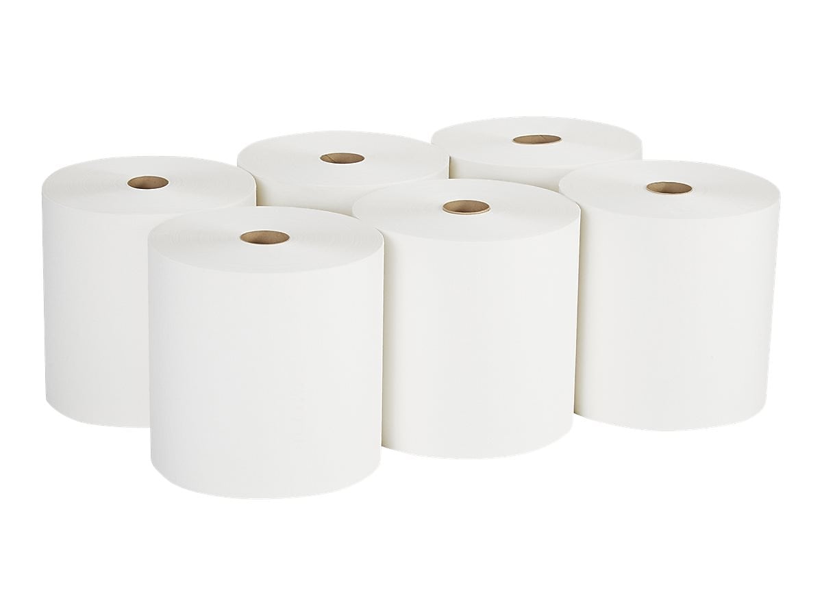 Pacific Blue Select Recycled Hardwound Paper Towels, 1-ply, 1000 ft./Roll, 6 Rolls/Carton