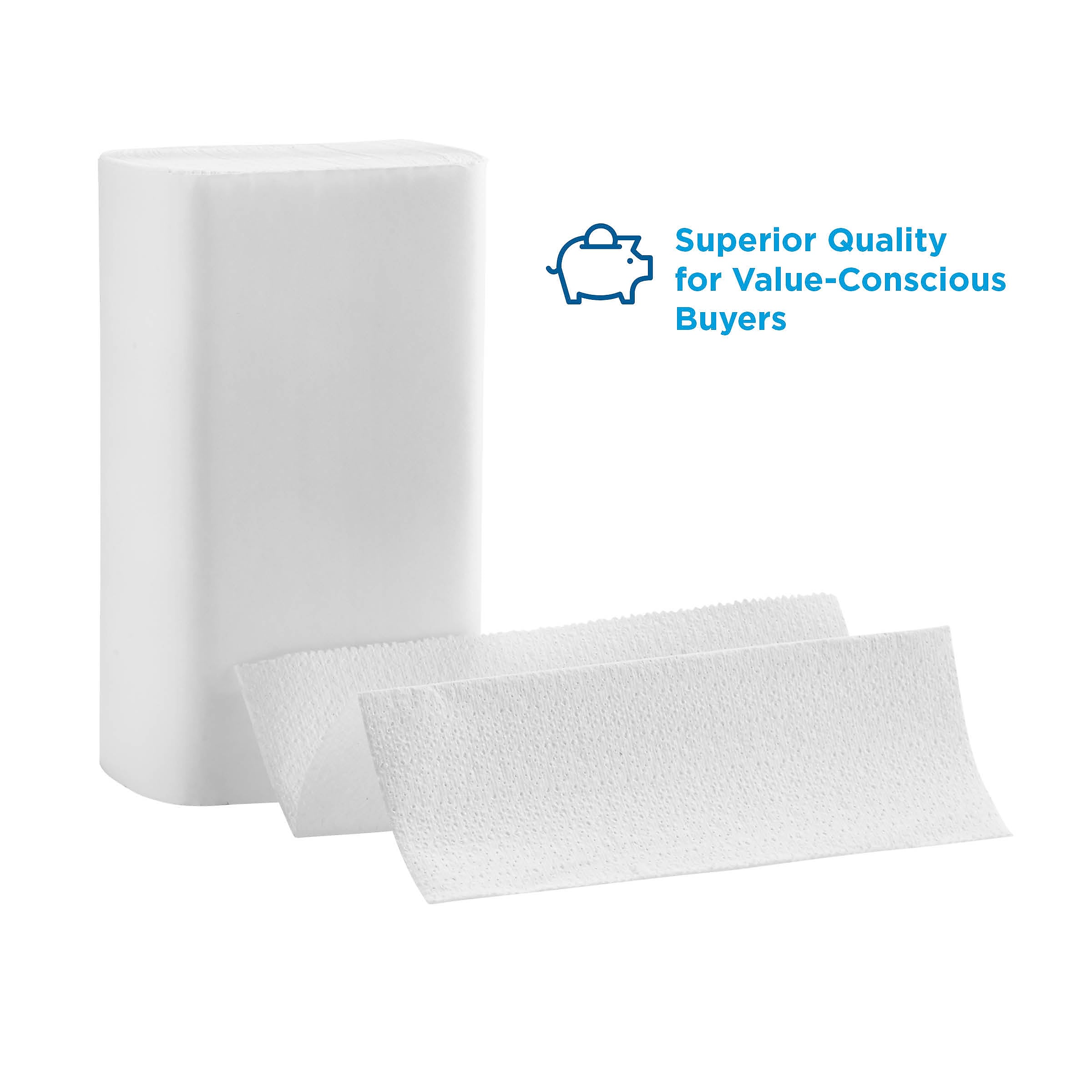 Pacific Blue Select Recycled Multifold Paper Towels, 2-ply, 125 Sheets/Pack, 16 Packs/Carton