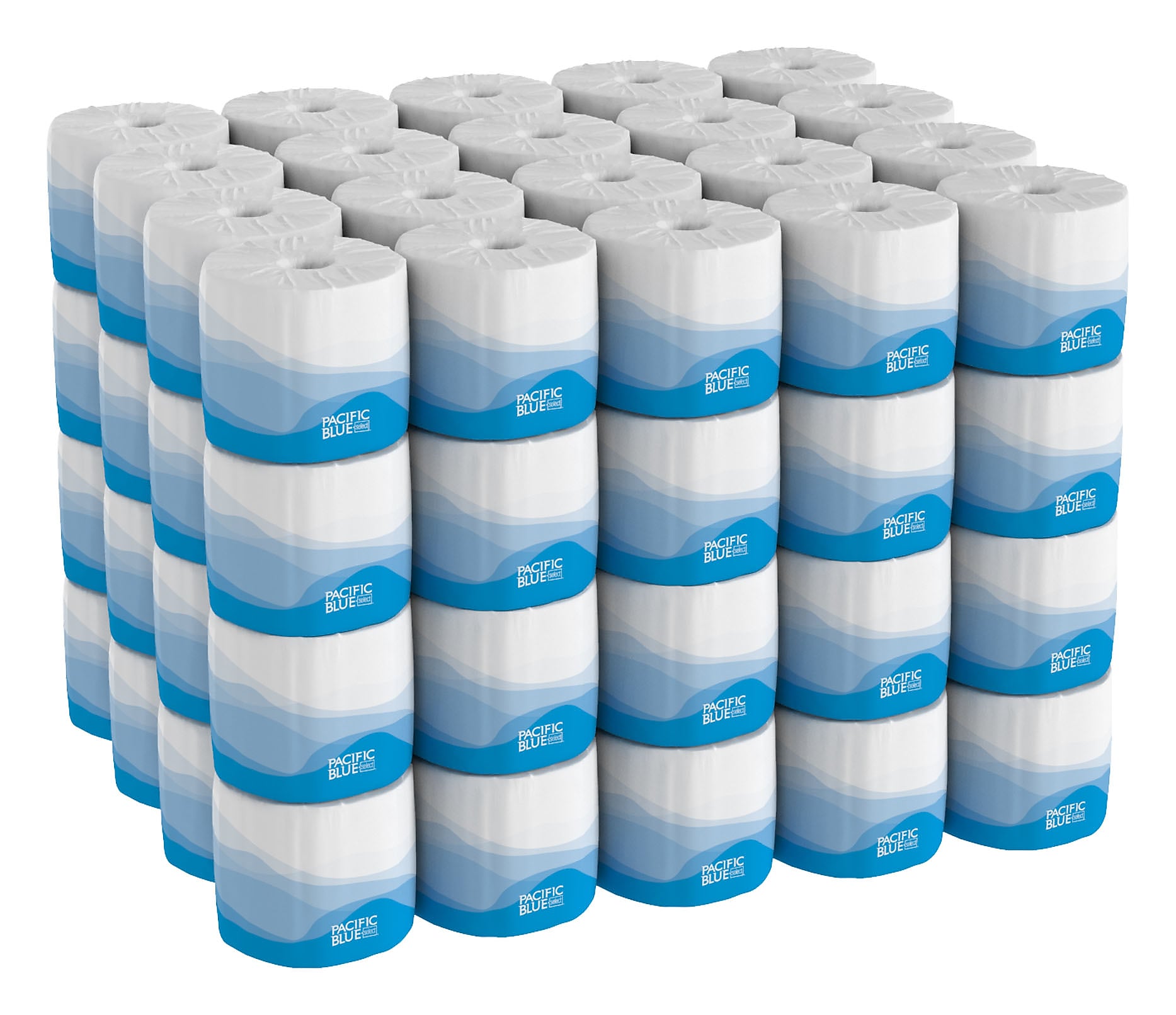 Pacific Blue Select Standard Toilet Paper, 2-Ply, White, 550 Sheets/Roll, 80 Rolls/Carton