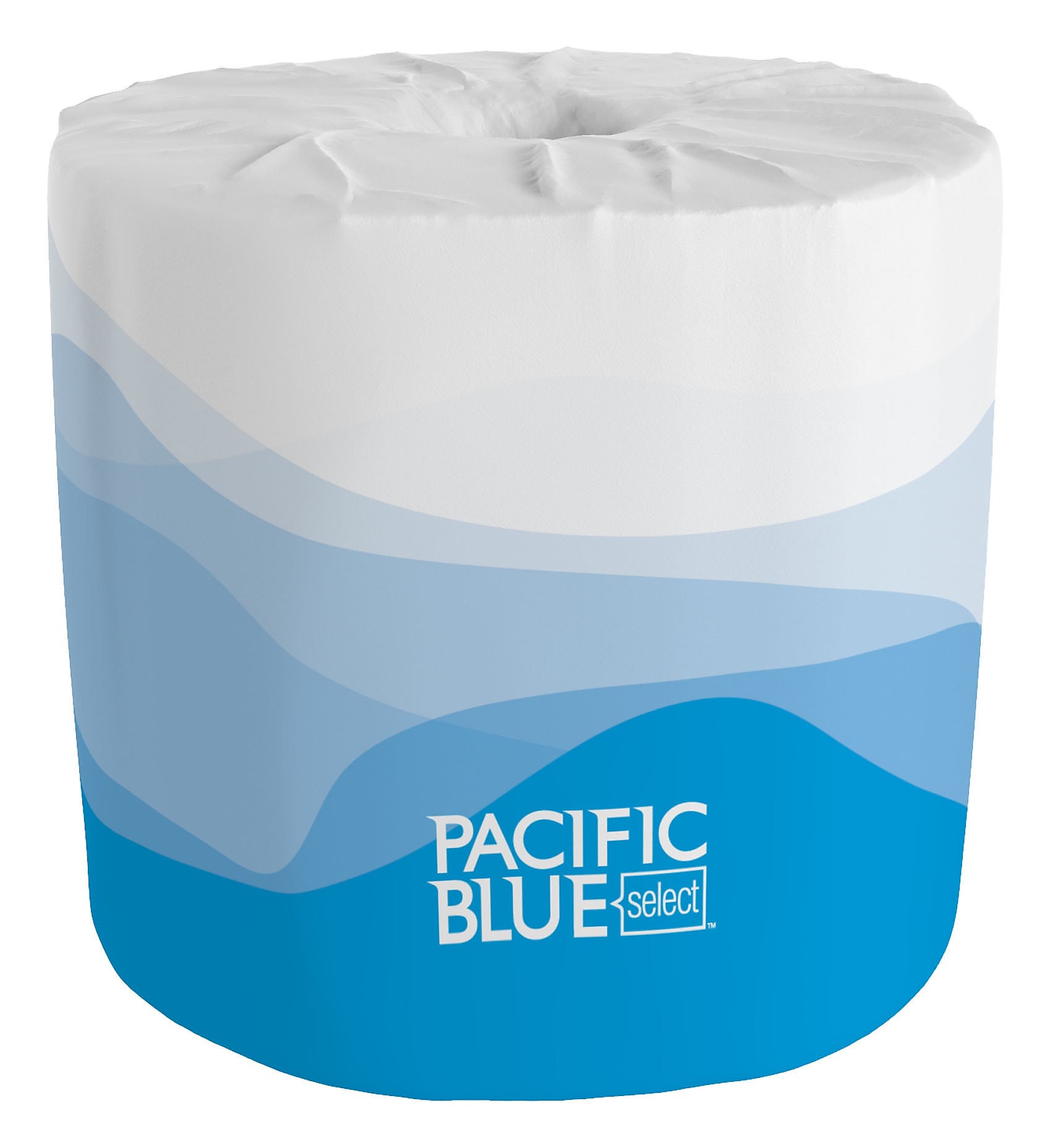 Pacific Blue Select Standard Toilet Paper, 2-Ply, White, 550 Sheets/Roll, 80 Rolls/Carton