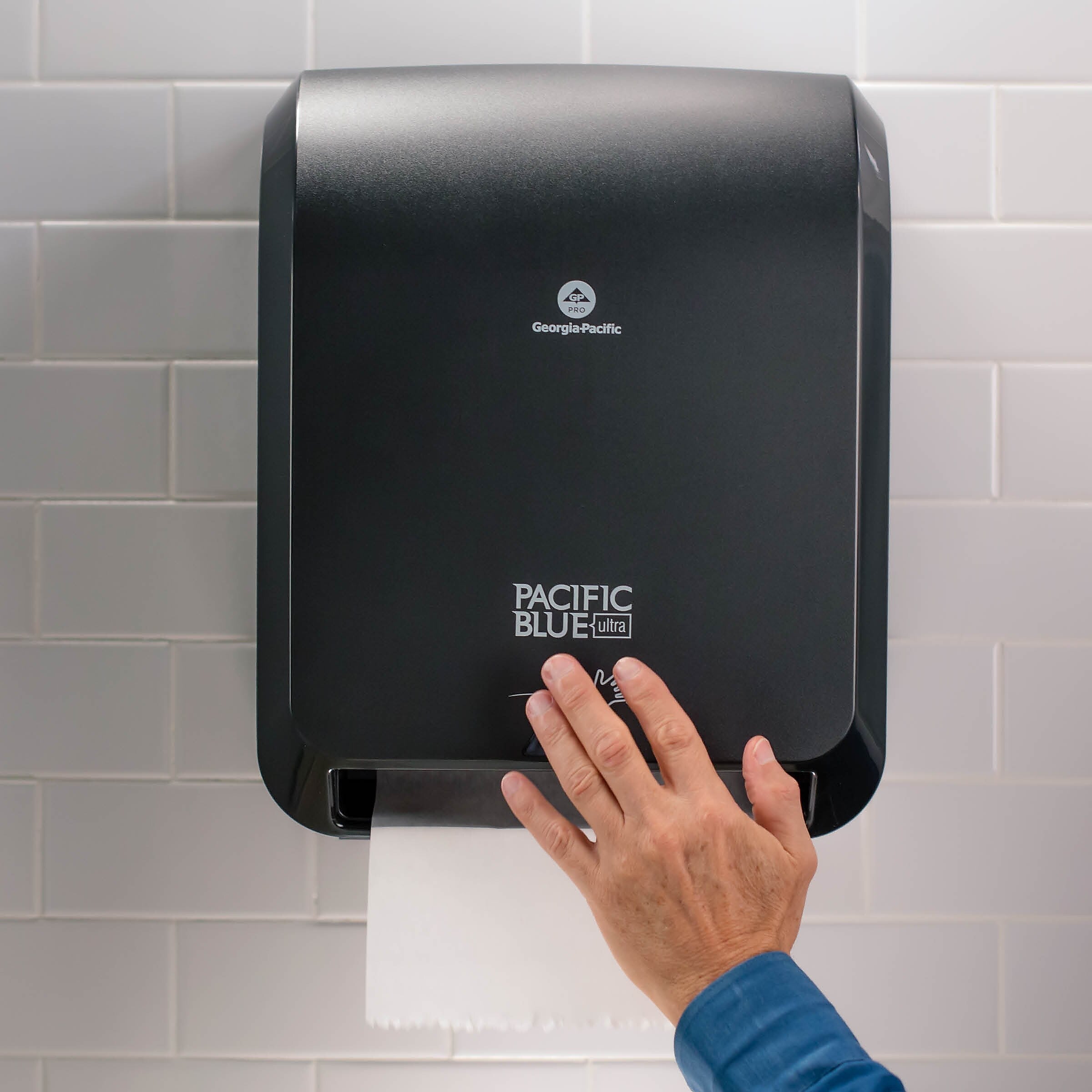 Pacific Blue Ultra Automated Hardwound Paper Towel Dispenser, Black