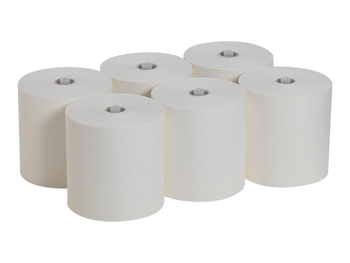 Pacific Blue Ultra Hardwound Paper Towels, 1-Ply, 6 Rolls/Carton