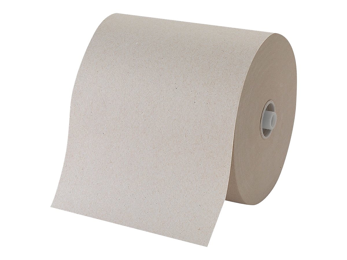 Pacific Blue Ultra Recycled Hardwound Paper Towels, 1-Ply, 6 Rolls/Carton