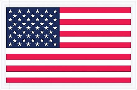 Packing List Envelope, 5 1/4" x 8" - Full Face, U.S.A. Flag, 1000/Case