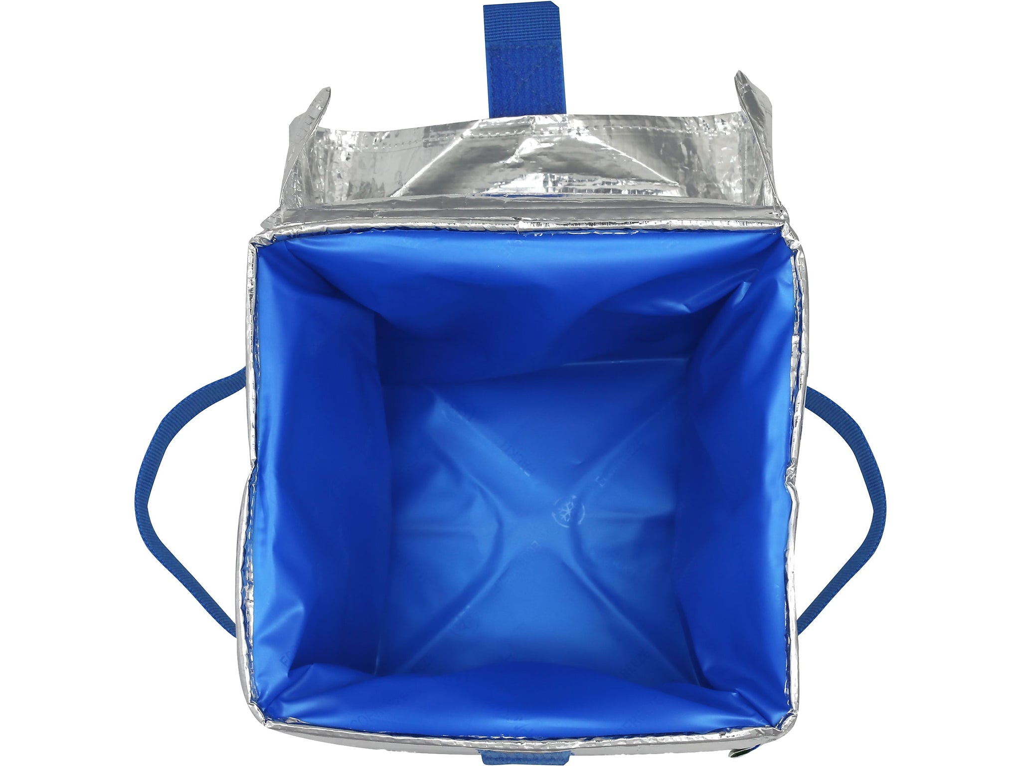 PACKiT Fresh EcoFreeze Ice Cream Tote, Silver/Blue, 6/Carton