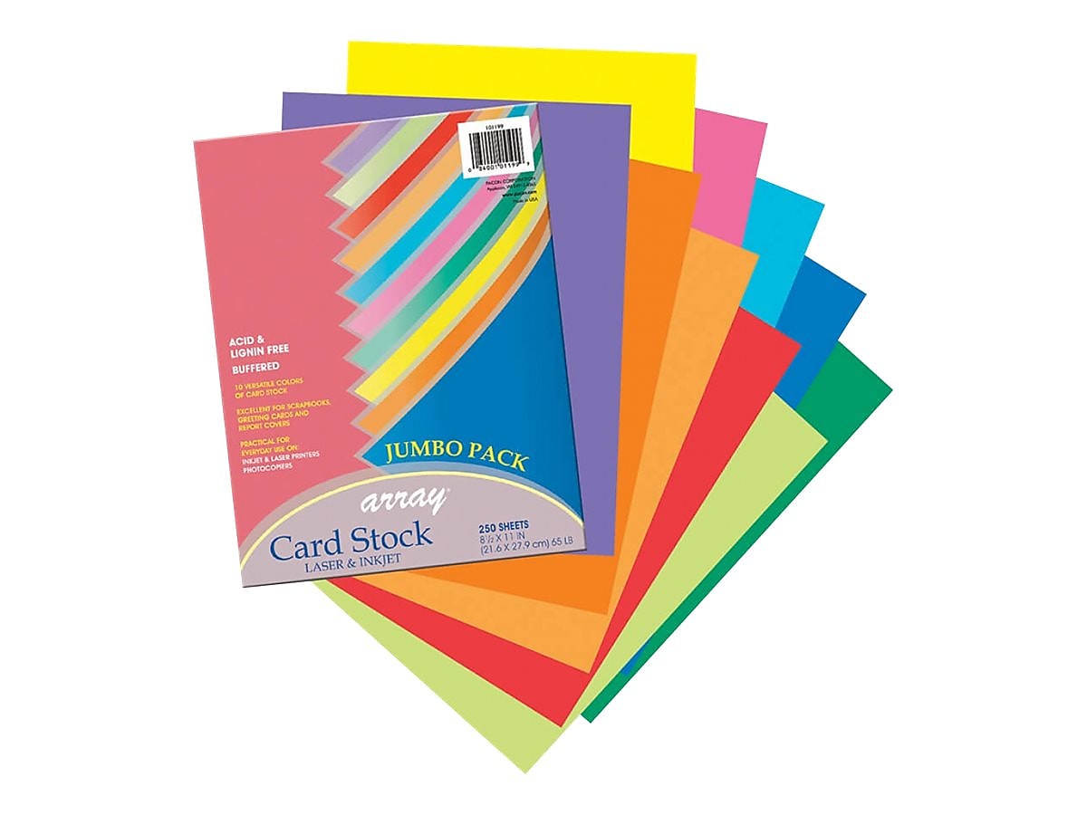 Pacon Array 65 lb. Cardstock Paper, 8.5