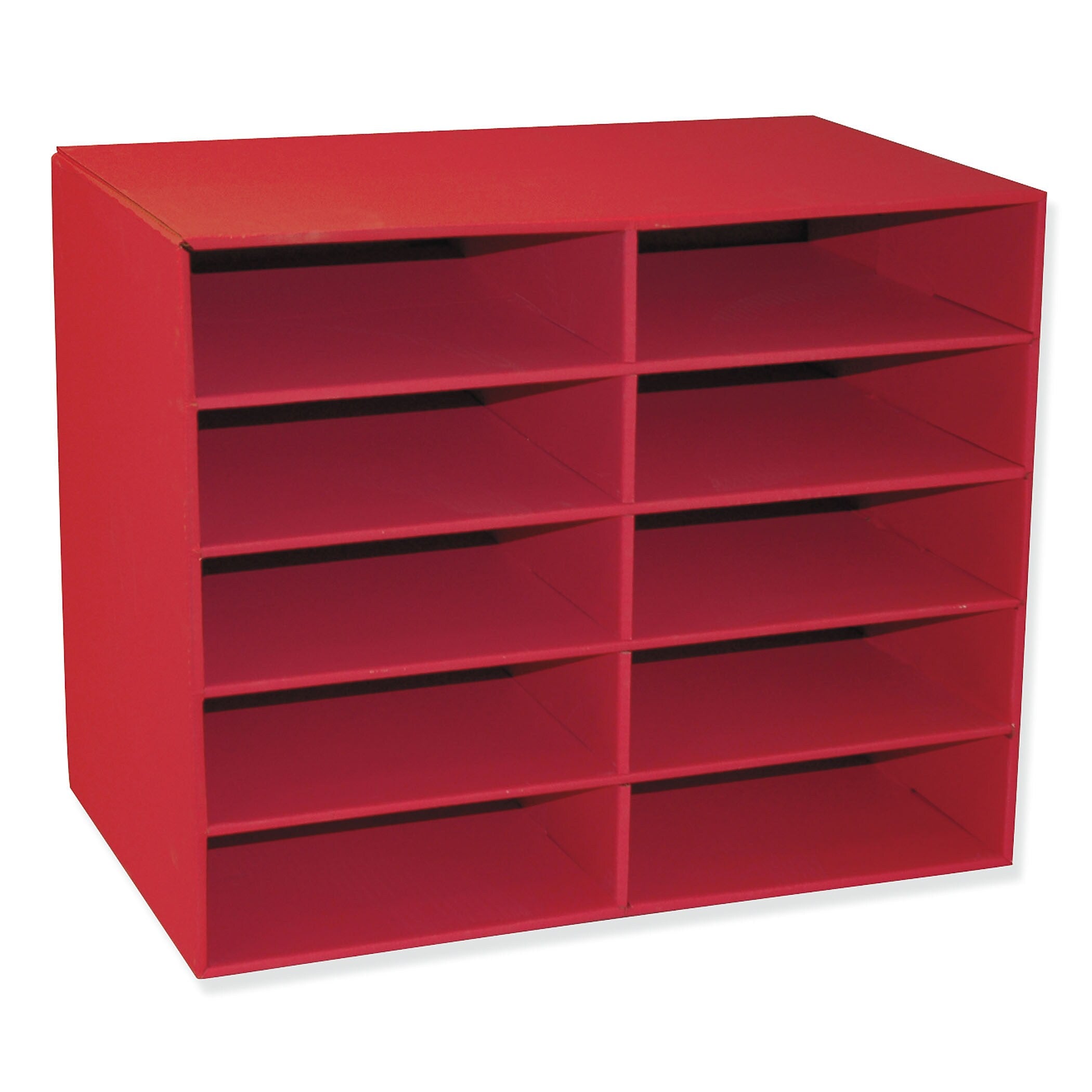 Pacon Classroom Keepers 10-Shelf Organizer, Corrugated Cardboard, 17