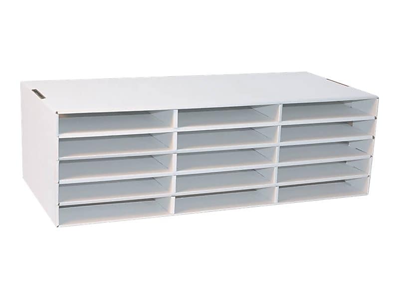 Pacon Classroom Keepers Stackable Cardboard File Organizer, 12.88