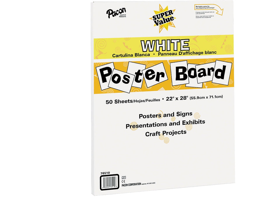 Pacon Super Value Posterboard, 50/Carton