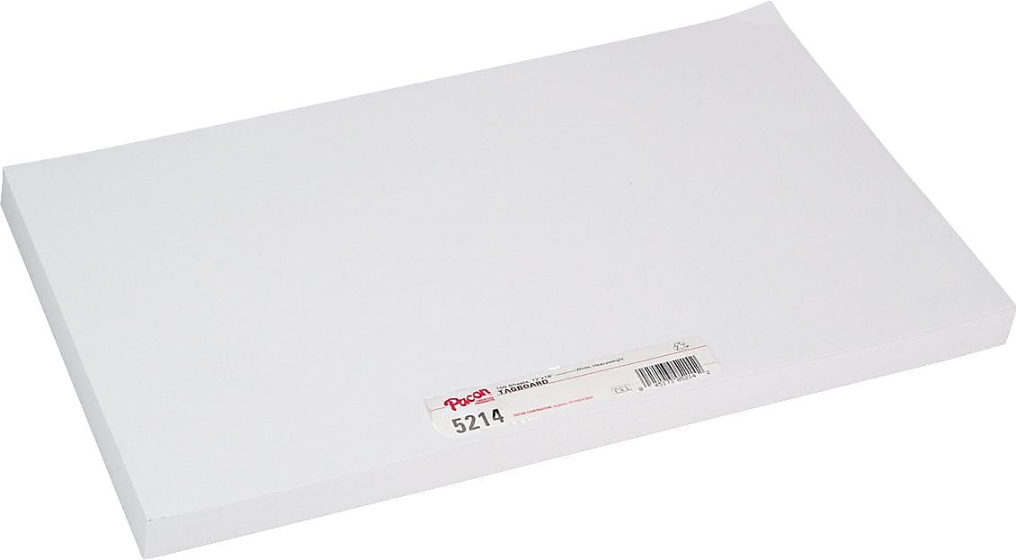 Pacon White Tagboard, Heavyweight, 12