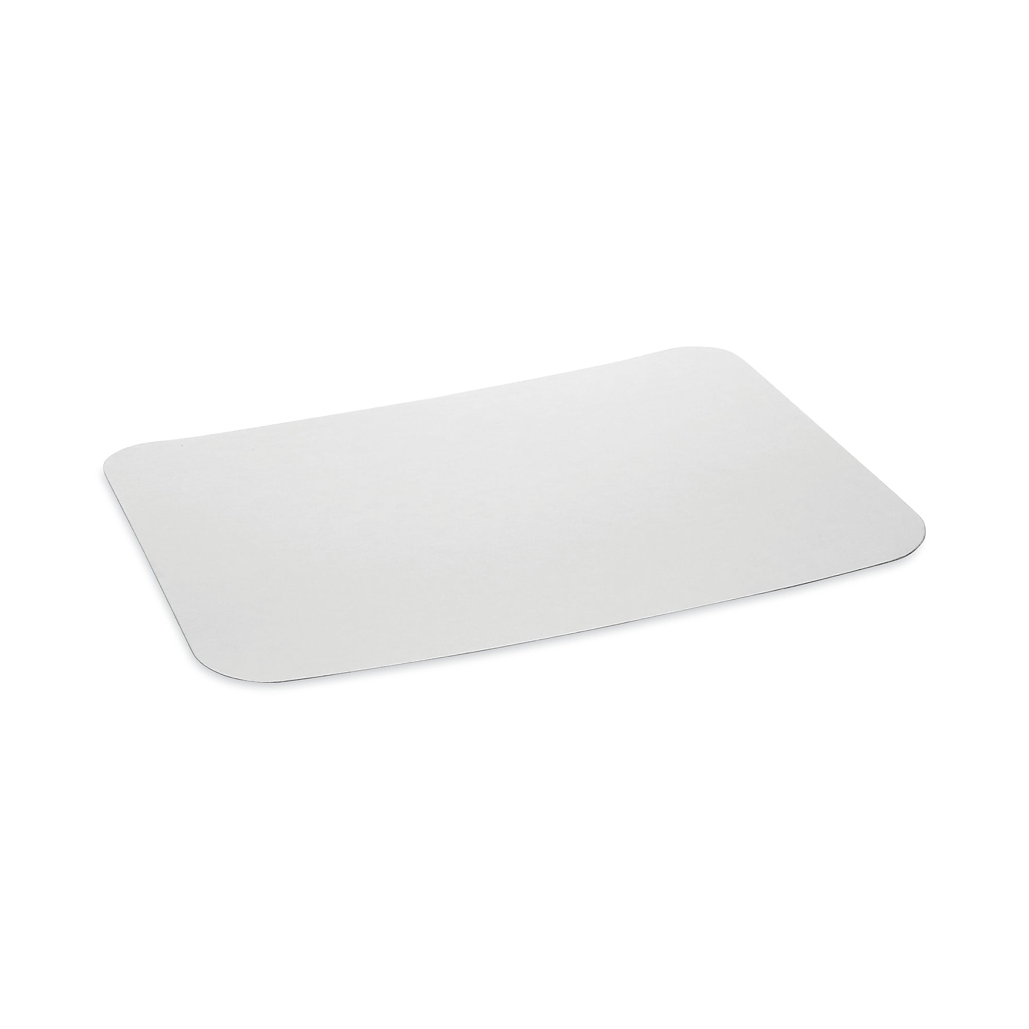 Pactiv Evergreen Aluminum Take-Out Container Lid, Loaf Pan Lid, 8.4 x 5.9, White/Aluminum, 400/Carton