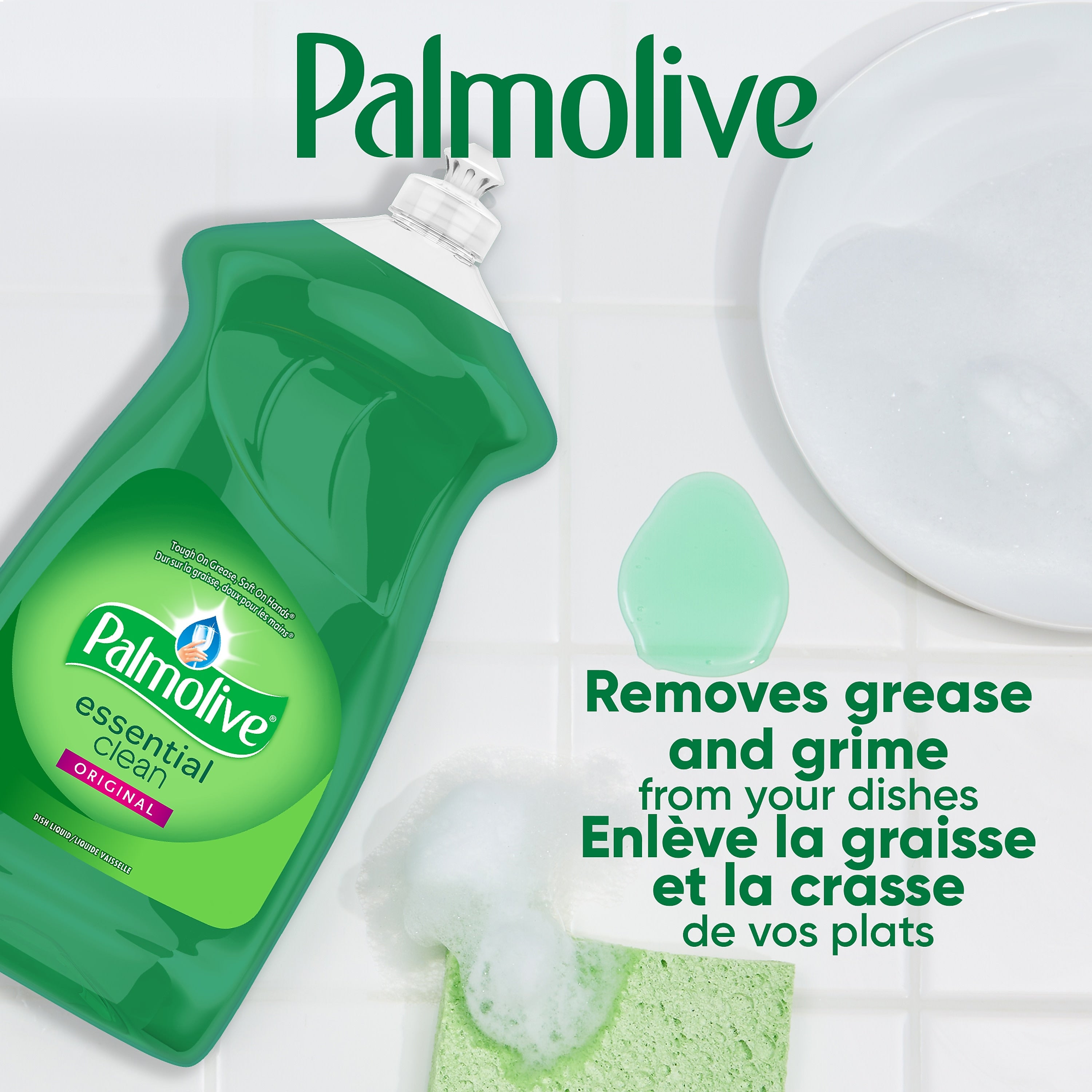 Palmolive Essential Clean Liquid Dish Soap, Original Scent, 28 oz., 9/Carton