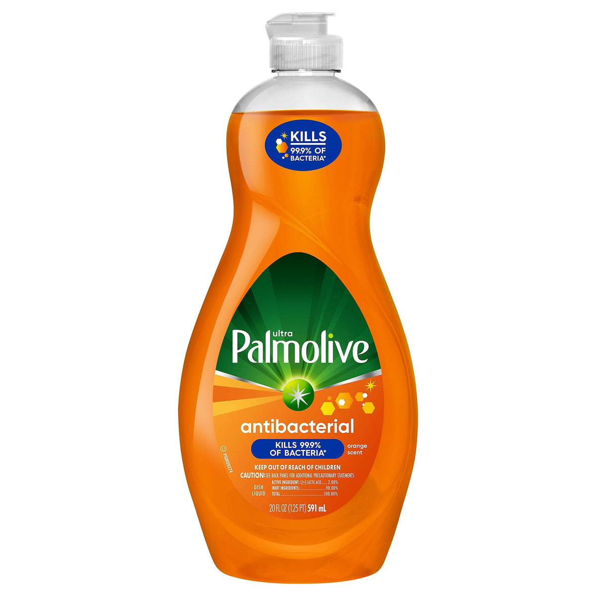 Palmolive Ultra Antibacterial Antibacterial Liquid Dish Soap, Orange, 20 oz.