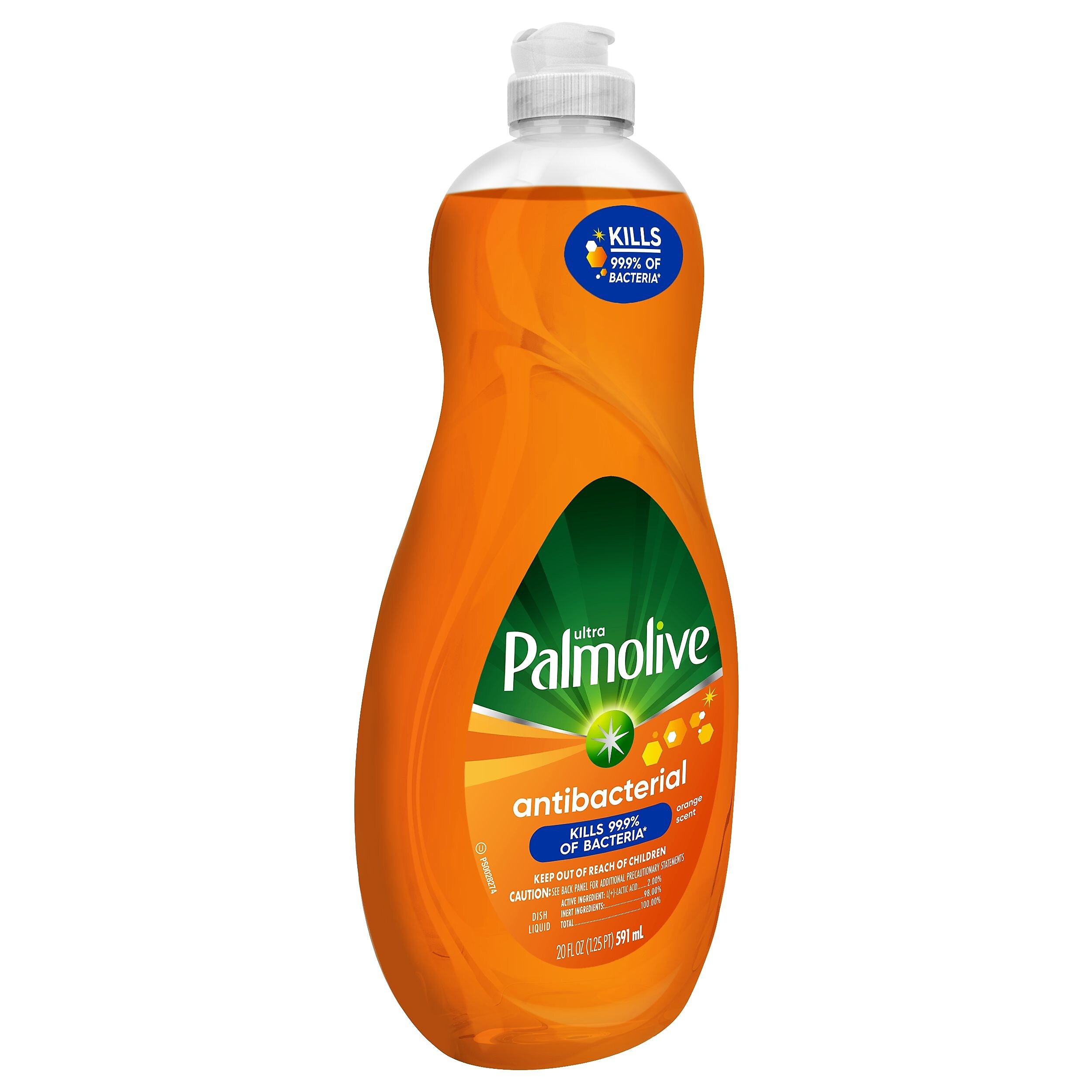 Palmolive Ultra Antibacterial Antibacterial Liquid Dish Soap, Orange, 20 oz.