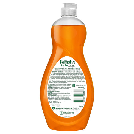 Palmolive Ultra Antibacterial Antibacterial Liquid Dish Soap, Orange, 20 oz.